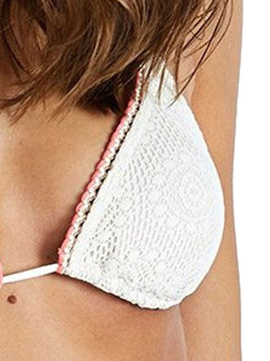 Padded Triangle Bikini Top Gleo Crochet White