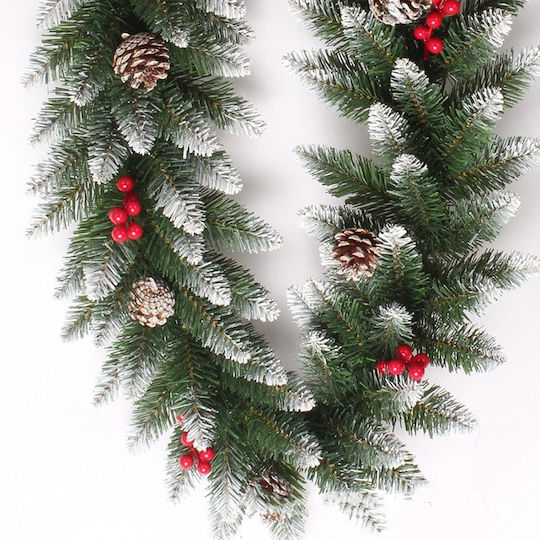 Bakaji Christmas Lighted Decorative Wreath 270cm