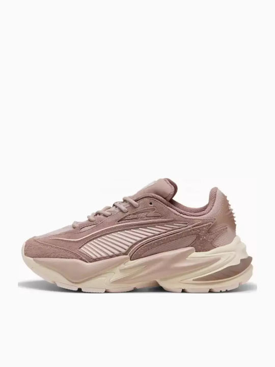 Γυναικεία Flatforms Sneakers Rose Late Crem
