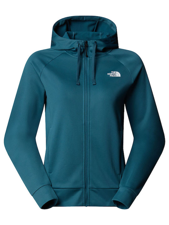 Women's Sweatshirt Jacket Hooded Green