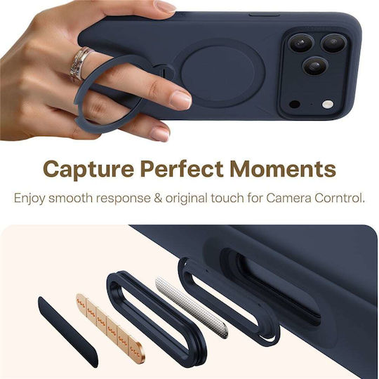 Torras QPRO Back Cover Silicone Navy Blue (iPhone 17 Pro Max)