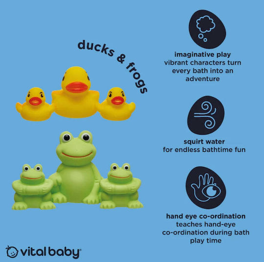 Vital Baby Παπάκια Μπάνιου πράσινο για Νεογέννητα