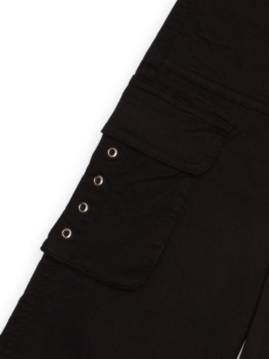 Kinder Schlaghose Cargo Stoff Black
