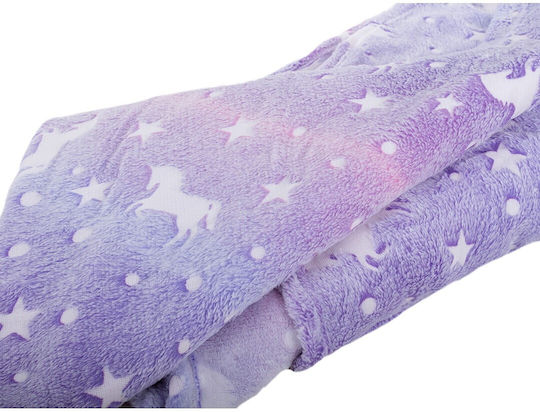 Verk Group Decke Leuchtend Purple 200x150cm