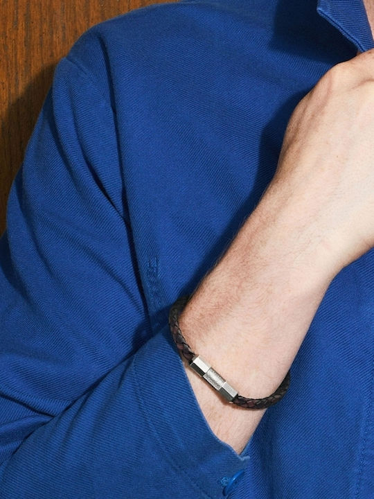 Fossil Мъжка Гривна от Кожа 21см