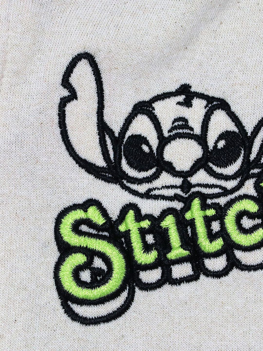 Kids Cardigan Cotton Beige Lilo Stitch