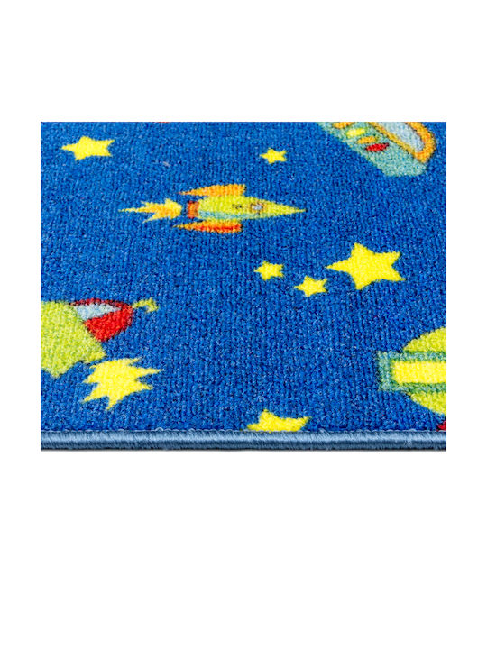 Kids Rug Playroom Space Blue 120x160