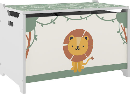 Aiyaplay Παιδικό Κουτί Αποθήκευσης από Ύφασμα Πράσινο 60x37x39cm