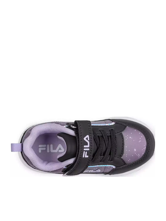 Memory Flash Gordon Kids Sports Shoes Running with Hoop & Loop Closure Black