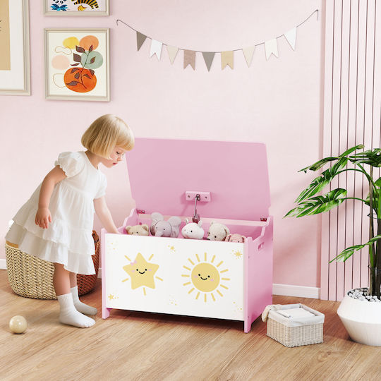 Aiyaplay Children's Storage Box made of Fabric Pink 60x37x39cm 1pcs