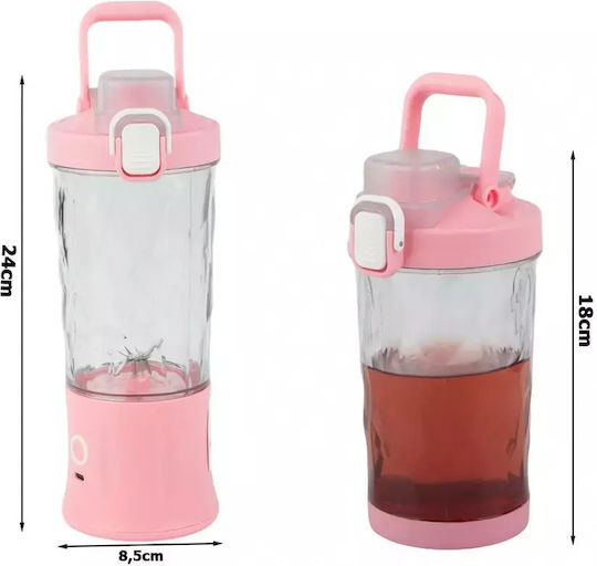 Blender with Plastic Jug 600 ml Pink 07296_R