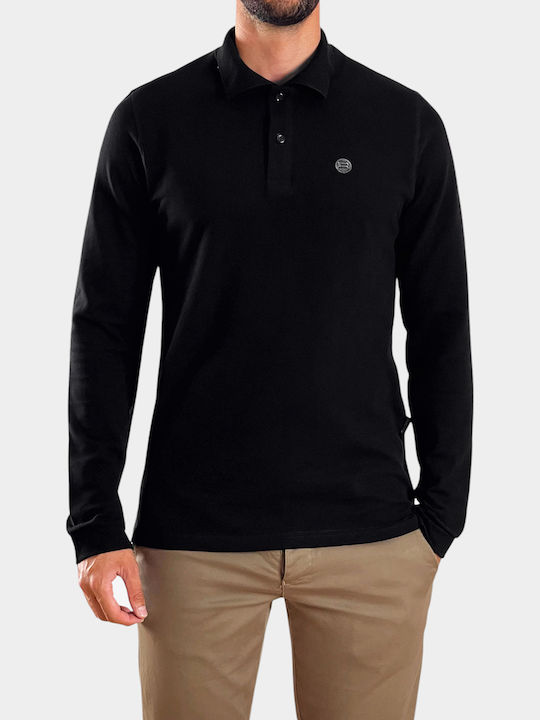 Polo Bluza Mânecă Lungă Neagră