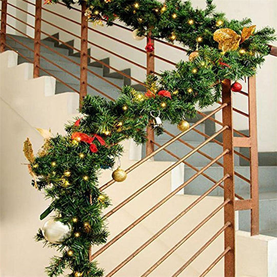 Bakaji Christmas Garland Green 1pc