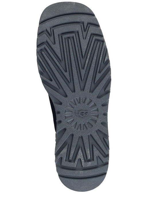 Leder Damen Chelsea Stiefeletten Schwarz