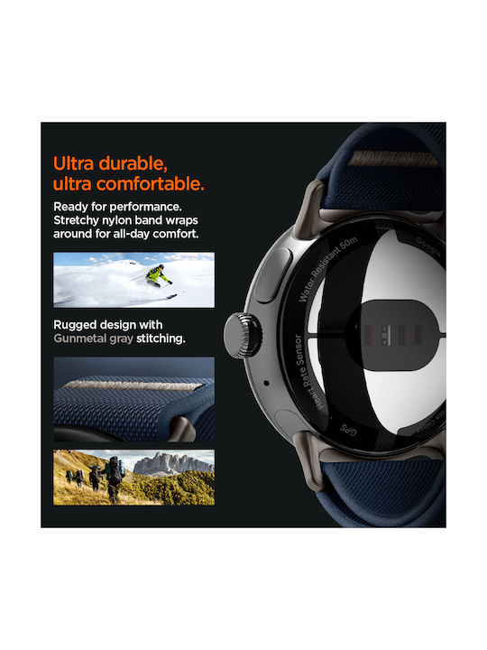 Spigen Fit Lite Strap Fabric Black (Google Pixel Watch 4, Google Pixel Watch 3)