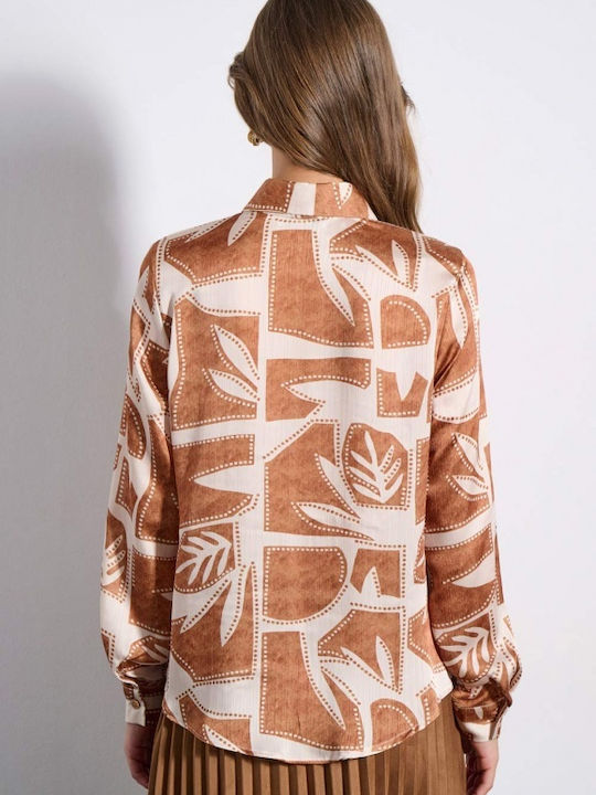 Women's Long Sleeve Shirt Taupe