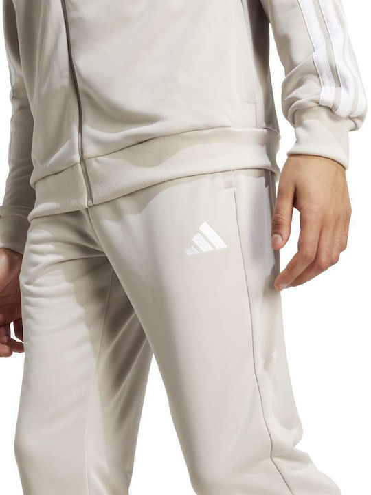 M 3s Trainingsanzug Glänzend mit Gummizug Beige