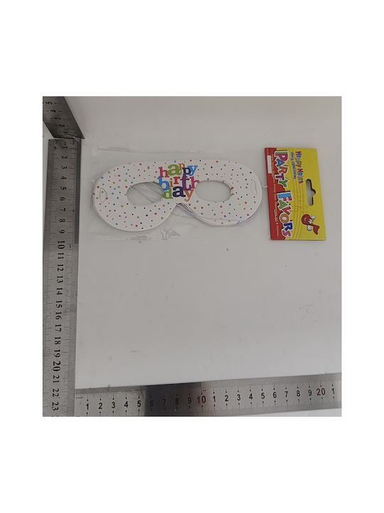 Set 6 Măști Tematice Flippy Happy Birthday Colecție 16 X 6,5 Cm Carton Multicolore
