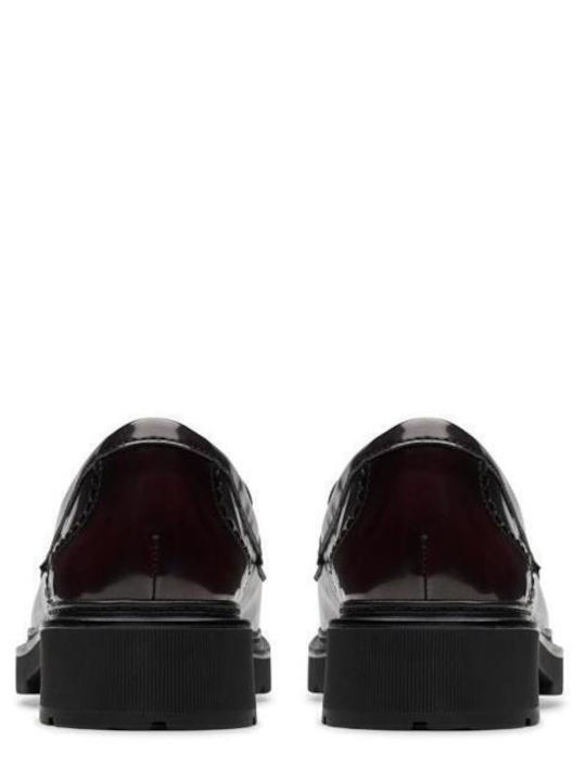 Tassel Women's Moccasins in Burgundy Color