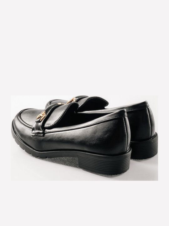 Women's Loafers in Gold Color
