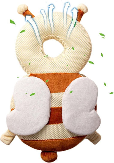 Head Protectors made of Fabric in Brown Color 6x33x19εκ. 1pcs