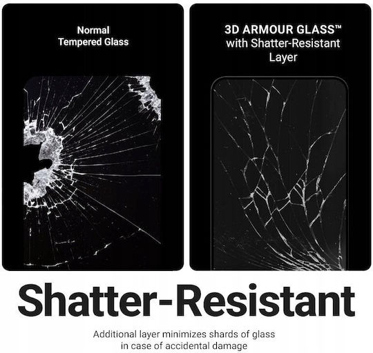 Crong 2.5D 0.33mm Tempered Glass Μαύρο (iPhone 17 Pro Max / iPhone 16 Pro Max)