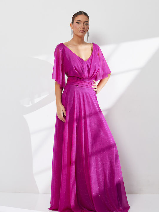 Summer Maxi Dress for Wedding / Christening Purple