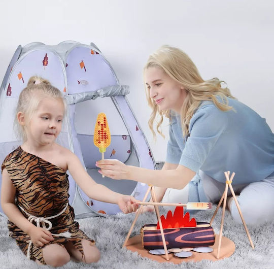Tumama Kids Cort pentru Copii Pop Up Gri pentru 3+ ani