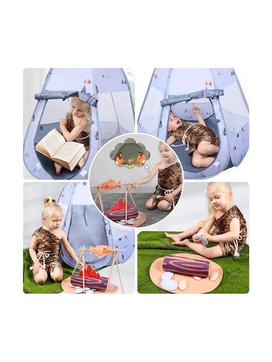 Tumama Kids Cort pentru Copii Pop Up Gri pentru 3+ ani