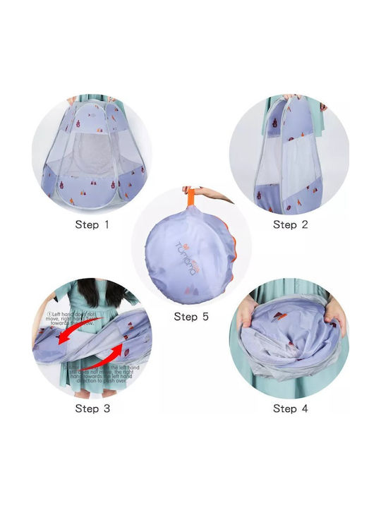 Tumama Kids Cort pentru Copii Pop Up Gri pentru 3+ ani