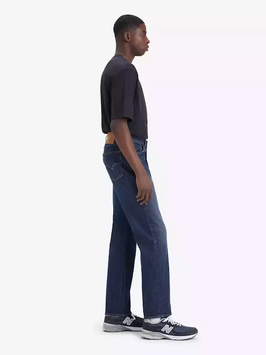 555 Men's Jeans Pants with Relaxed Straight Fit Blue