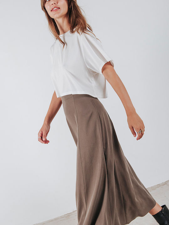 Midi Skirt Brown