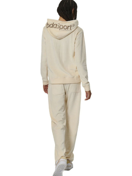 Body Action Sweatpants Velvet Ecru