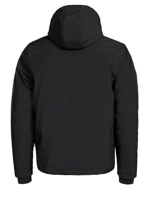 Stenso Reef Pad Work Jacket Softshell Cold with Fleece Lining and with Hood Black