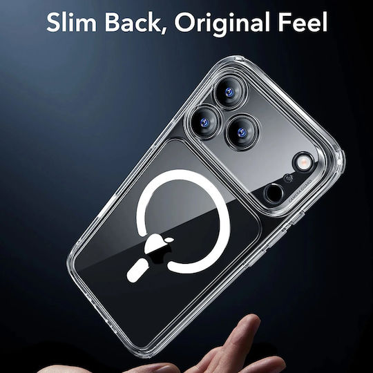 ESR Classic Hybrid Halolock Umschlag Rückseite Silikon Transparent (iPhone 17 Pro)