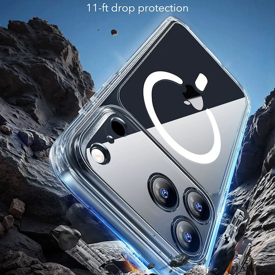 ESR Classic Hybrid Halolock Umschlag Rückseite Silikon Transparent (iPhone 17 Pro)