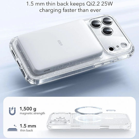 ESR Classic Hybrid Halolock Umschlag Rückseite Transparent (iPhone 17 Pro Max)