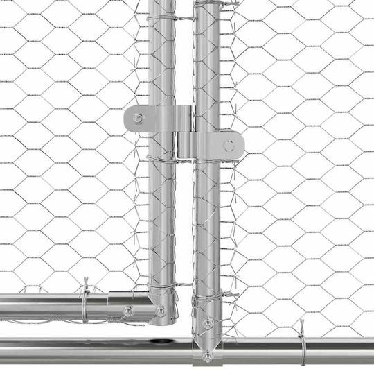 vidaXL 3368320 Metal Cage for Birds 600x200x198.5cm