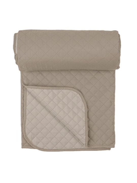 Tagesdecke Einzelbett Beige-brown 160x230cm