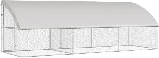 vidaXL 3368320 Metal Cage for Birds 600x200x198.5cm
