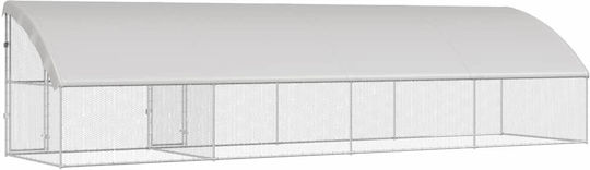 vidaXL 3368321 Μεταλλικό Κλουβί για Πτηνά 800x200x198.5εκ.