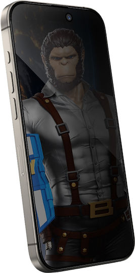 Blueo Tempered Glass Μαύρο (iPhone 15 Plus / 16 Plus)