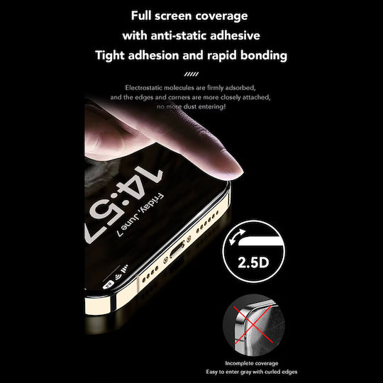 Anank 2.5d Anti-blue Light Screen Protector Iphone 15 Black