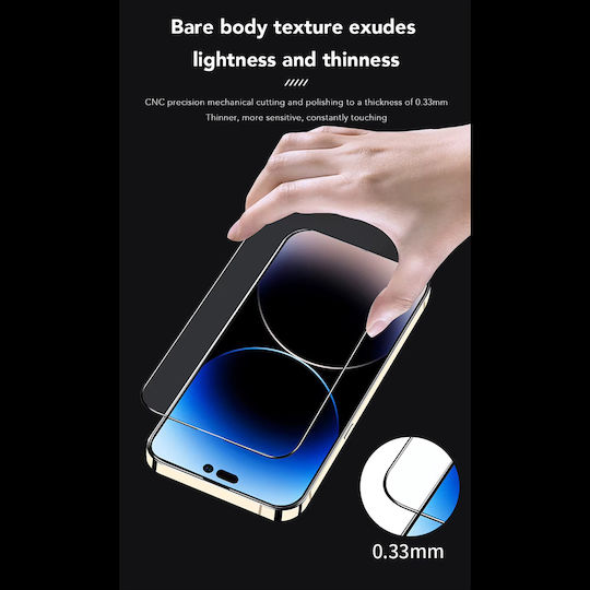 Anank 2.5D 3x Verstärkte Anti-Blaues Licht Displayschutzfolie Für iPhone 16 Pro Max Schwarz