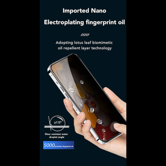 Anank 2.5d Reinforced Edge Privacy Screen Protector Iphone 14 Pro Max Black