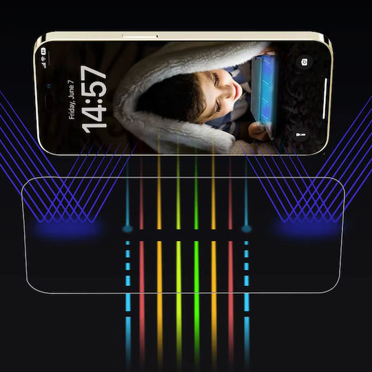Anank 2.5d Anti-blue Light Screen Protector Iphone 14 Pro Black