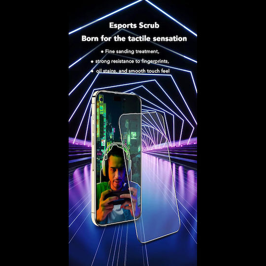 Anank 2.5d 1x Подсилен Антипръстов Защитен Екран За Iphone 16 Pro Черен