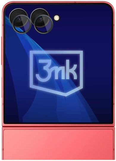 3MK Lens Protection Pro Kameraschutz Gehärtetes Glas Black für das Samsung Galaxy Z Flip 7