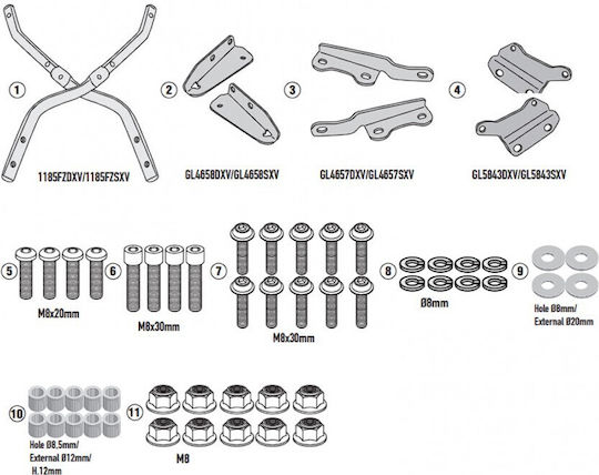 Kappa Moto Rack for Honda CB 650
