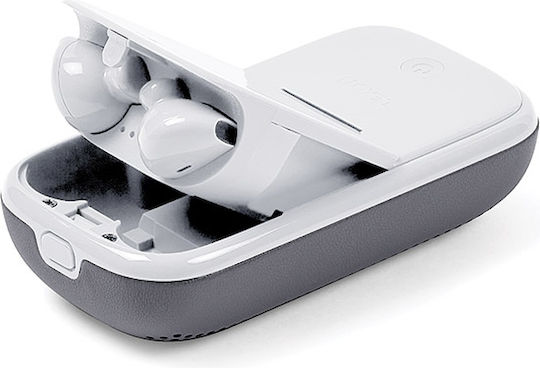 Lexon LA127 Earbud Bluetooth Handsfree Căști cu Carcasă de Încărcare Gri